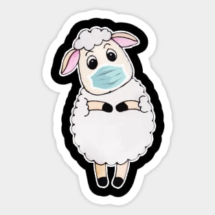 Masked Sheep Sticker